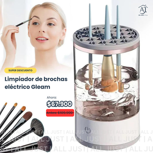 Limpiador eléctrico de brochas de maquillaje Gleam